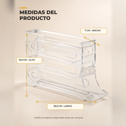 Avori - Medidas del dispensador de huevos